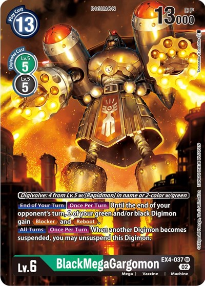 BlackMegaGargomon (Alternate Art) (Alternative Being Booster) Near Mint Foil