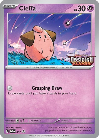 Cleffa - 037 (SV: Scarlet & Violet Promo Cards) Near Mint Holofoil