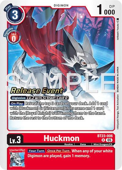 Huckmon (Hackers' Slumber Release Event Cards) Near Mint Foil