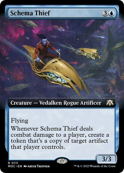 Schema Thief (Extended Art) (Commander: March of the Machine) Near Mint - Nick Nack's Full Frontal Attack