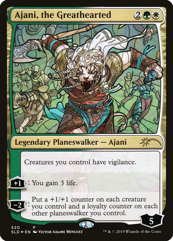 Ajani, le grand cœur (vitrail) [Secret Lair Drop Promos] 