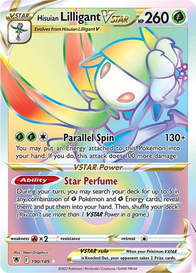 Hisuian Lilligant VSTAR (Secret) (SWSH10: Astral Radiance) Near Mint Holofoil