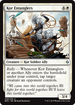 Kor Entanglers (Battle for Zendikar) Near Mint - Nick Nack's Full Frontal Attack