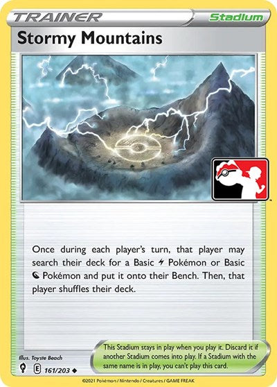 Stormy Mountains (Prize Pack Series Cards) Near Mint Holofoil