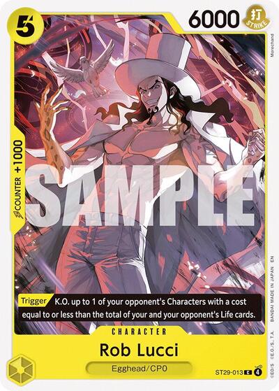 Rob Lucci (Starter Deck 29: Egghead) Near Mint - Nick Nack's Full Frontal Attack