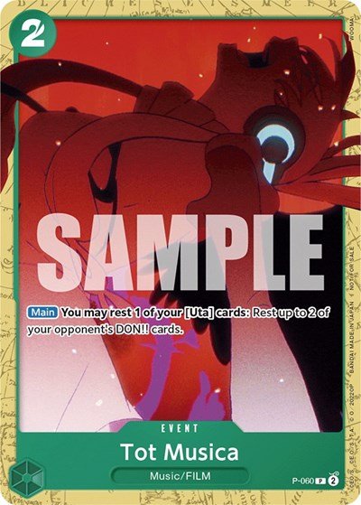 Tot Musica (Starter Deck 11: Uta Deck Battle) (One Piece Promotion Cards) Near Mint - Nick Nack's Full Frontal Attack