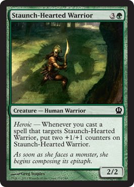 Staunch - Hearted Warrior (Theros) Near Mint - Nick Nack's Full Frontal Attack