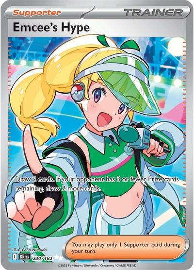 Emcee's Hype - 220 (SV10: Destined Rivals) Near Mint Holofoil