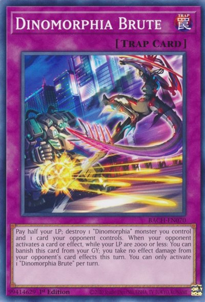 Dinomorphia Brute (Battle of Chaos) Light Play 1st Edition