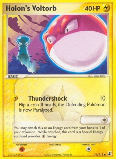 Holon's Voltorb (Delta Species) Light Play - Nick Nack's Full Frontal Attack