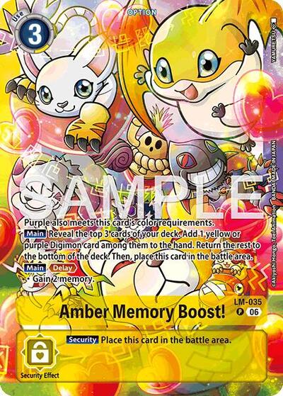Amber Memory Boost! (Alternate Art) (Starter Deck 23: Beatbreak) Near Mint Foil