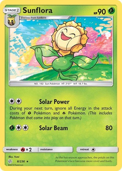 Sunflora (SM - Cosmic Eclipse) Near Mint - Nick Nack's Full Frontal Attack