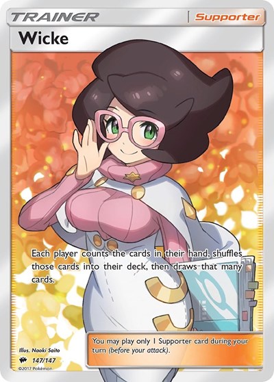 Wicke (Full Art) (SM - Burning Shadows) Near Mint Holofoil