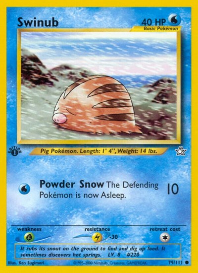 Swinub (Neo Genesis) Medium Play 1st Edition