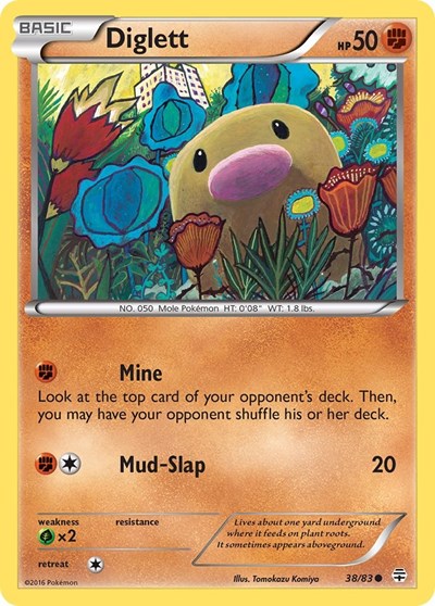 Diglett (Generations) Near Mint Reverse Holofoil