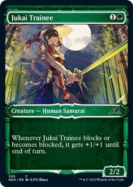 Jukai Trainee (Showcase) (Kamigawa: Neon Dynasty) Near Mint - Nick Nack's Full Frontal Attack