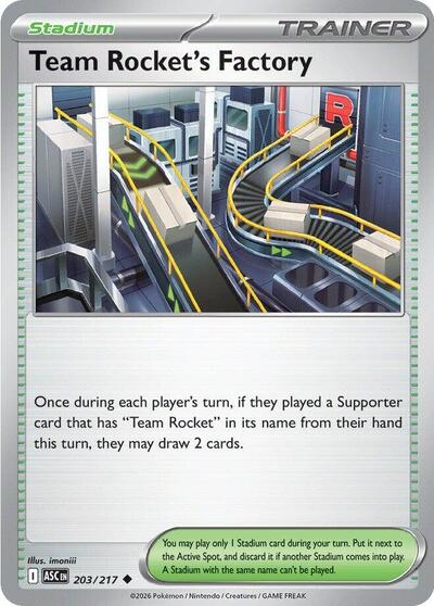 Team Rocket's Factory (ME: Ascended Heroes) Near Mint - Nick Nack's Full Frontal Attack