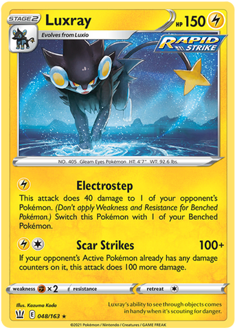 Luxray (048/163) [Épée &amp; Bouclier : Styles de combat] 