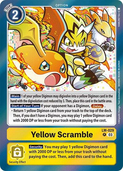 Yellow Scramble (Special Limited Set) Near Mint Foil - Nick Nack's Full Frontal Attack
