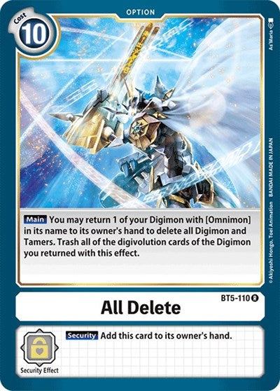 All Delete (Battle of Omni) Near Mint