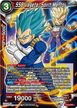 SSB Vegeta, Spirit Mentor (P-314) [Cartes de promotion de tournoi] 