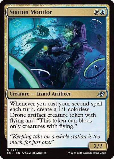 Station Monitor (Edge of Eternities) Near Mint Foil - Nick Nack's Full Frontal Attack