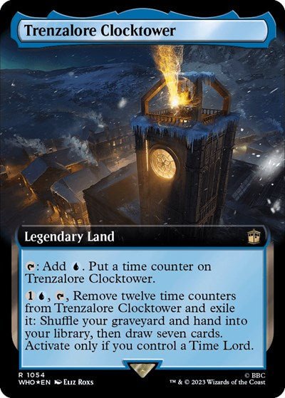 Trenzalore Clocktower (Extended Art) (Surge Foil) (Universes Beyond: Doctor Who) Near Mint Foil - Nick Nack's Full Frontal Attack
