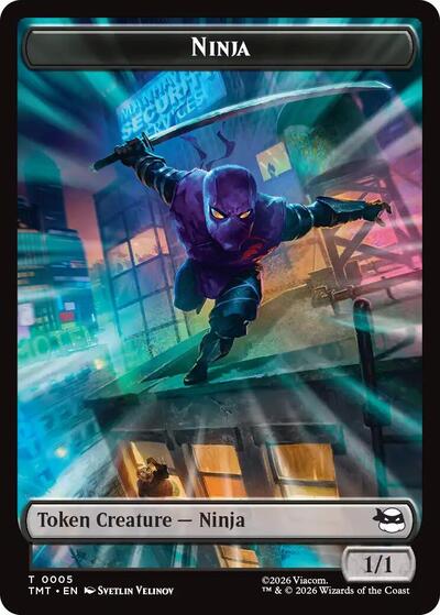 Ninja / Mutagen Double-Sided Token (Teenage Mutant Ninja Turtles) Near Mint Foil