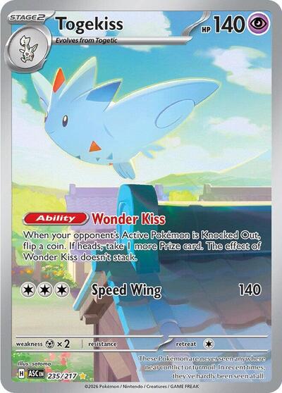 Togekiss - 235 (ME: Ascended Heroes) Near Mint Holofoil