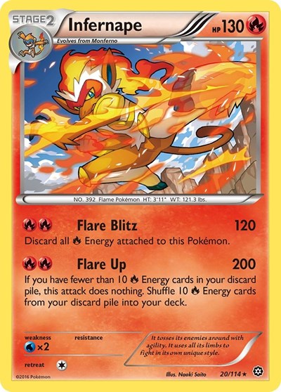 Infernape (XY - Steam Siege) Near Mint Holofoil