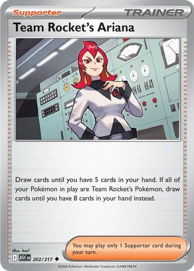Team Rocket's Ariana (ME: Ascended Heroes) Near Mint Reverse Holofoil