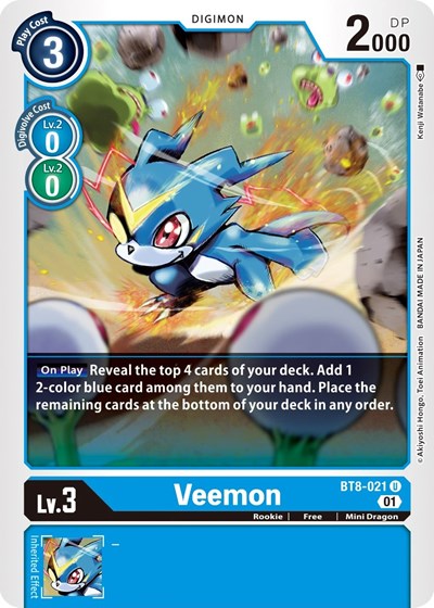 Veemon (New Awakening) Near Mint