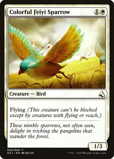 Colorful Feiyi Sparrow (Global Series Jiang Yanggu & Mu Yanling) Near Mint