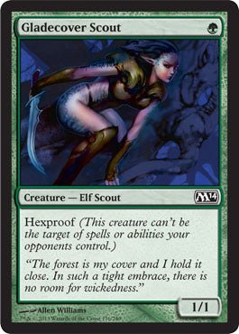 Gladecover Scout (Magic 2014 Core Set) Near Mint - Nick Nack's Full Frontal Attack