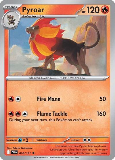 Pyroar (SV: Prismatic Evolutions) Near Mint