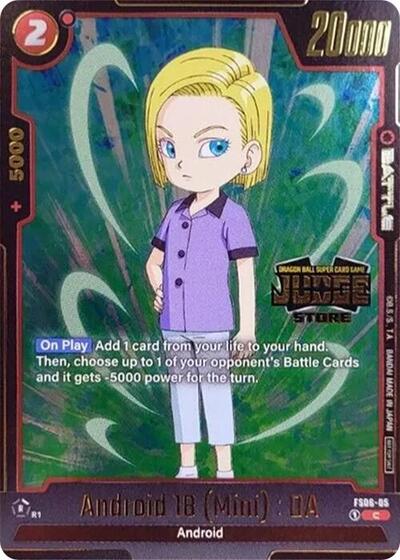 Android 18 (Mini) : DA (Judge Pack (Store Judge) 03) (Tournament and Championship Promos) Near Mint Holofoil