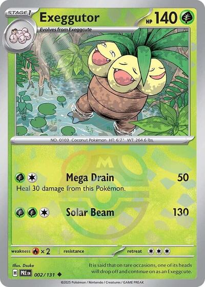 Exeggutor (Master Ball Pattern) (SV: Prismatic Evolutions) Near Mint Holofoil
