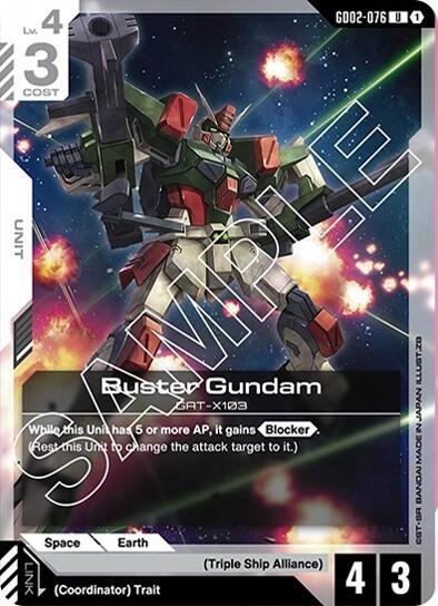 Buster Gundam (Dual Impact) Near Mint - Nick Nack's Full Frontal Attack
