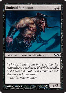 Undead Minotaur (Magic 2014 Core Set) Near Mint - Nick Nack's Full Frontal Attack