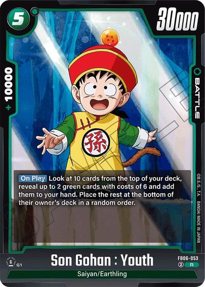 Son Gohan : Youth (Rivals Clash) Near Mint Holofoil - Nick Nack's Full Frontal Attack