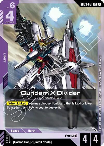 Gundam X Divider (Steel Requiem) Near Mint Holofoil