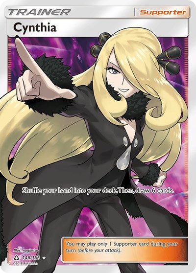 Cynthia (Full Art) (SM - Ultra Prism) Near Mint Holofoil