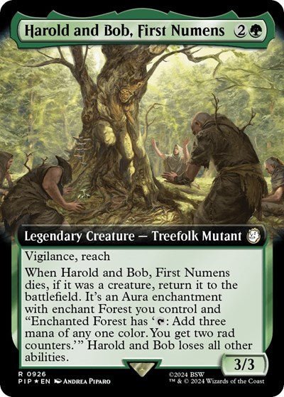 Harold and Bob, First Numens (Extended Art) (Surge Foil) (Universes Beyond: Fallout) Near Mint Foil - Nick Nack's Full Frontal Attack