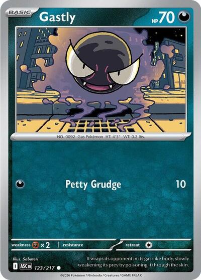 Gastly (ME: Ascended Heroes) Near Mint - Nick Nack's Full Frontal Attack