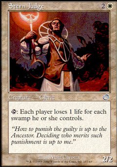 Stern Judge (Torment) Light Play Foil - Nick Nack's Full Frontal Attack
