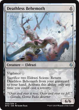 Deathless Behemoth (Battle for Zendikar) Near Mint