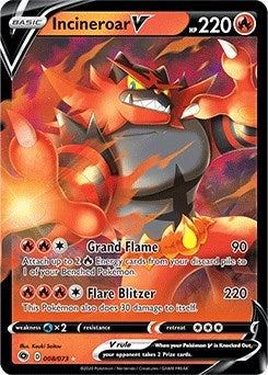 Incineroar V (Champion's Path) Near Mint Holofoil