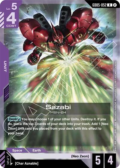 Sazabi (GD05-052) (Freedom Ascension) Near Mint Holofoil
