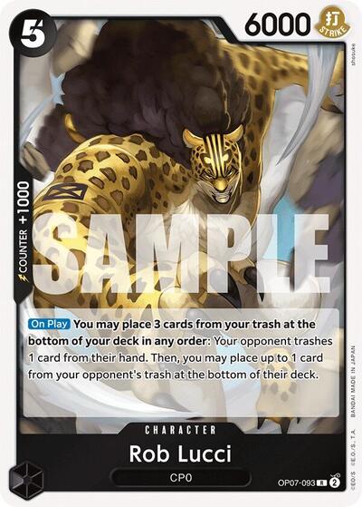Rob Lucci (093) (500 Years in the Future) Near Mint Foil - Nick Nack's Full Frontal Attack