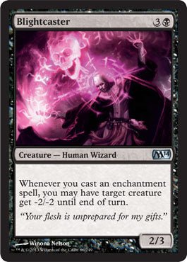 Blightcaster (Magic 2014 Core Set) Near Mint - Nick Nack's Full Frontal Attack